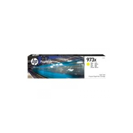 HP 973X - High Yield - yellow - original - PageWide - ink cartridge - for PageWide Managed MFP P57750, P55250; PageWide Pro 452, 477 - 0