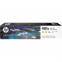 HP 981X - 116 ml - High Yield - yellow - original - PageWide - ink cartridge - for PageWide Enterprise Color MFP 586; PageWide Managed Color E55650
