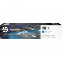 HP 981A - 70 ml - cyan - original - PageWide - ink cartridge - for PageWide Enterprise Color MFP 586; PageWide Managed Color E55650