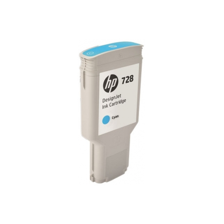 HP 728 - 300 ml - cyan - original - DesignJet - ink cartridge - for DesignJet T730, T830 - 1