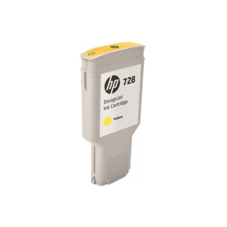 HP 728 - 300 ml - yellow - original - DesignJet - ink cartridge - for DesignJet T730, T830 - 1