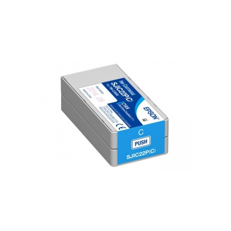 Epson SJIC22P(C) - Cyan - original - ink cartridge - for TM C3500 - 0