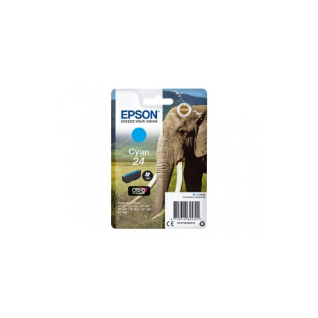 Epson 24 - 4.6 ml - cyan - original - ink cartridge - for Expression Photo XP-55, 750, 760, 850, 860, 950, 960, 970; Expression Premium XP-750, 850 - 0