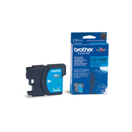 Brother LC1100C - Cyan - original - ink cartridge - for Brother DCP-185, 385, 395, 585, J715, MFC-490, 5490, 5890, 5895, 6890, 790, 795, 990, J615 - 1