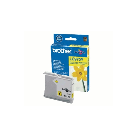Brother LC970Y - Yellow - original - ink cartridge - for Brother DCP-135C, DCP-150C, DCP-153C, DCP-157C, MFC-235C, MFC-260C - 0