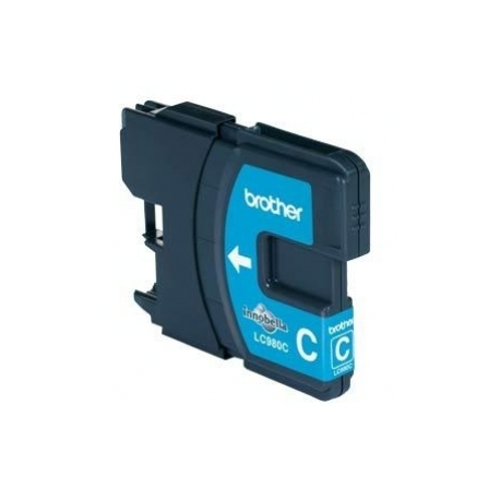 Brother LC980C - Cyan - original - ink cartridge - for Brother DCP-145, 163, 167, 193, 195, 197, 365, 373, 375, 377, MFC-250, 255, 290, 295, 297 - 0