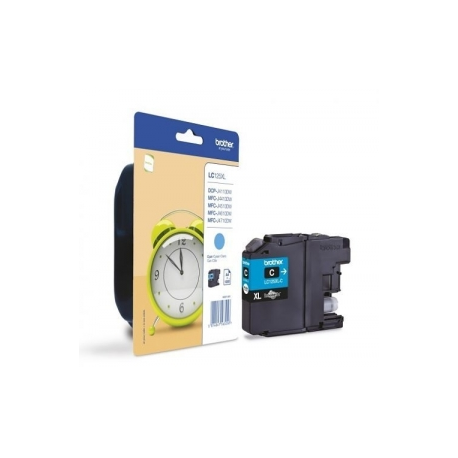 Brother LC125XLC - Super High Yield - cyan - original - ink cartridge - for Brother DCP-J4110, MFC-J4410, J4510, J4610, J4710, J6520, J6720, J6920 - 2