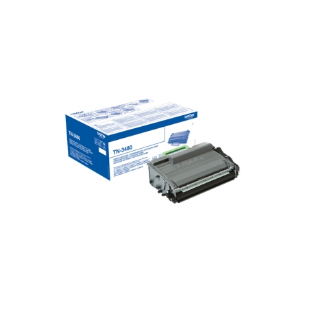 Brother TN3480 - High Yield - black - original - toner cartridge - for Brother HL-L5000, L5050, L5100, L5200, L6450, MFC-L5700, L5750, L6800, L6900, L6950, L6970 - 1