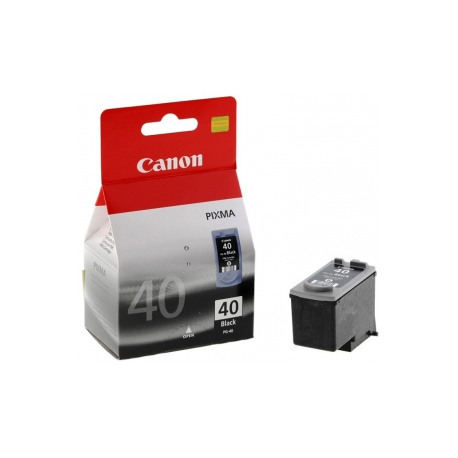 Canon PG-40BK - 16 ml - High Yield - pigmented black - original - ink cartridge - for FAX JX210; PIXMA iP1800, iP1900, iP2600, MP140, MP190, MP210, MP220, MP470, MX300, MX310 - 2