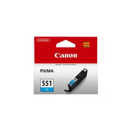 Canon CLI-551C - 7 ml - cyan - original - ink tank - for PIXMA iP8750, iX6850, MG5550, MG5650, MG5655, MG6450, MG6650, MG7150, MG7550, MX725, MX925 - 0