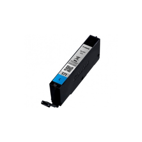 Canon CLI-571C - 7 ml - cyan - original - ink tank - for PIXMA TS5051, TS5053, TS5055, TS6050, TS6051, TS6052, TS8051, TS8052, TS9050, TS9055 - 1