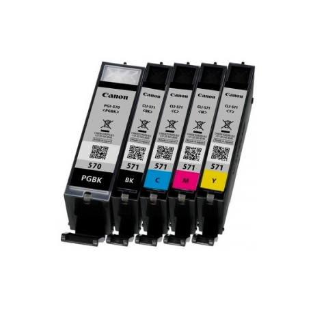 Canon CLI-571C - 7 ml - cyan - original - ink tank - for PIXMA TS5051, TS5053, TS5055, TS6050, TS6051, TS6052, TS8051, TS8052, TS9050, TS9055 - 2