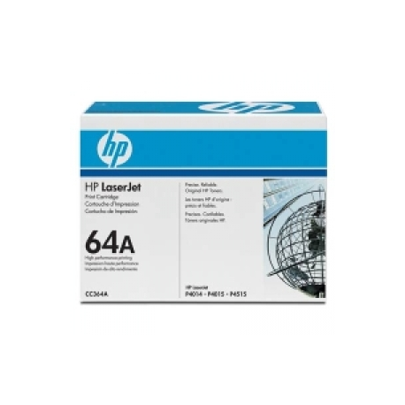 HP 64A - Black - original - LaserJet - toner cartridge (CC364A) - for LaserJet P4014, P4015, P4515 - 0