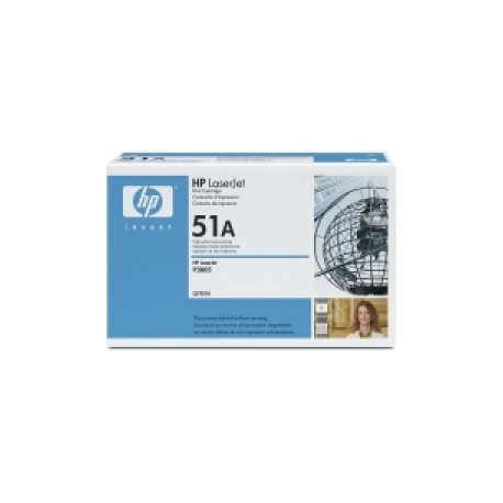 HP 51A - Black - original - LaserJet - toner cartridge (Q7551A) - for LaserJet M3027, M3027x, M3035, M3035xs, P3005, P3005d, P3005dn, P3005n, P3005x - 0
