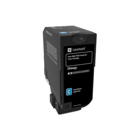 Lexmark - High Yield - cyan - original - toner cartridge LCCP, LRP, Lexmark Corporate - for Lexmark CX725de, CX725dhe, CX725dthe - 0