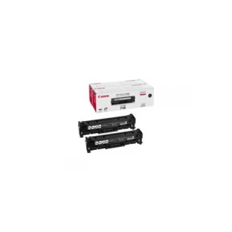 Canon 718 Black - 2-pack - black - original - toner cartridge - for i-SENSYS LBP7210, LBP7660, LBP7680, MF728, MF729, MF8340, MF8360, MF8540, MF8550, MF8580 - 0