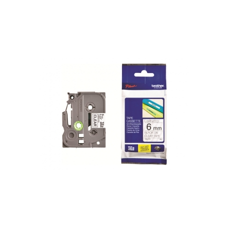 Brother TZe-111 - Standard adhesive - black on clear - Roll (0.6 cm x 8 m) 1 cassette(s) laminated tape - for Brother PT-D210, D600, H110; P-Touch PT-1880, D200, D450, E110, E550, E800, H110, P900 - 1