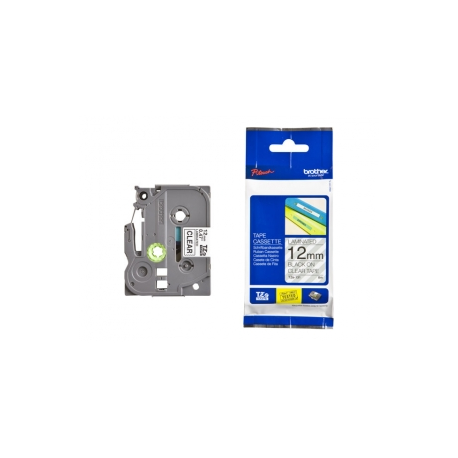 Brother TZe-131 - Standard adhesive - black on clear - Roll (1.2 cm x 8 m) 1 cassette(s) laminated tape - for Brother PT-D210, D600, H110; P-Touch PT-1005, 1880, E800, H110; P-Touch Cube Plus PT-P710 - 1