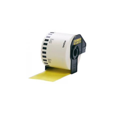 Brother DK44605 - Removable adhesive - yellow - Roll (6.2 cm x 30.5 m) 1 roll(s) labels - for Brother QL-1050, 1060, 500, 550, 560, 570, 580, 650, 700, 710, 720 - 2