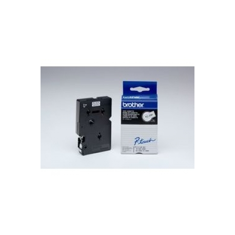Brother - Black, white - Roll (0.9 cm) 1 cassette(s) laminated tape - for P-Touch PT-15, PT-20, PT-2000, PT-3000, PT-500, PT-5000, PT-6, PT-8, PT-8E - 0