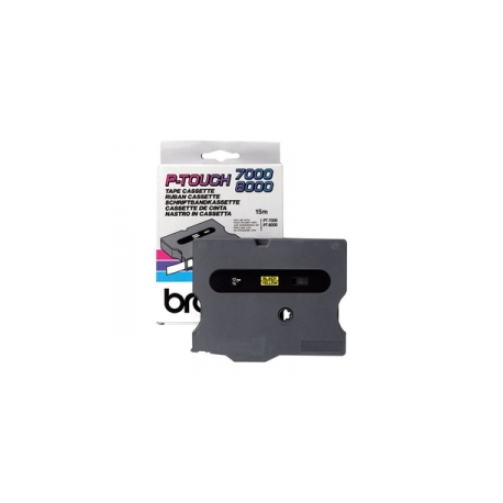 Brother TX631 - Black on yellow - Roll (1.2 cm x 15 m) 1 cassette(s) laminated tape - for P-Touch PT-30, PT-7000, PT-8000, PT-PC - 2