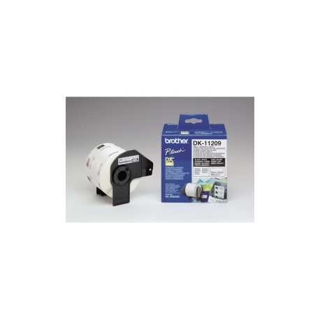 Brother DK-11209 - Black on white - 800) address labels - for Brother QL-1050, 1060, 500, 550, 560, 570, 580, 600, 650, 700, 710, 720, 820 - 1
