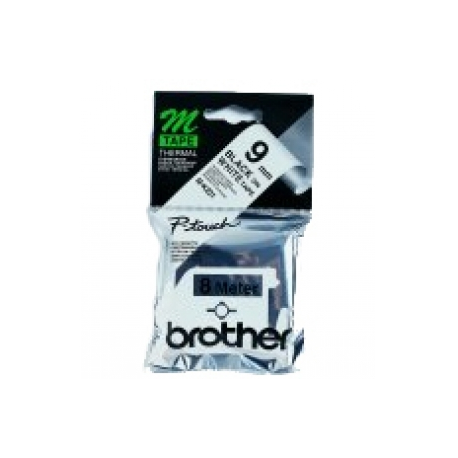 Brother M-K221BZ - Black on white - Roll (0.9 cm x 8 m) 1 cassette(s) label tape - for P-Touch PT-55, PT-65, PT-75, PT-80, PT-85, PT-90, PT-BB4, PT-M95 - 0