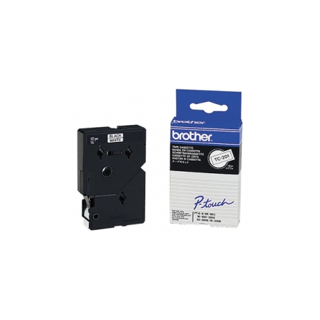 Brother - Black - white - Roll (1.2 cm) 1 roll(s) labels - for P-Touch PT-15, PT-20, PT-6 - 2