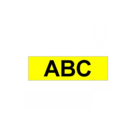 Brother TX611 - Black on yellow - Roll (0.6 cm x 15.2 m) 1 cassette(s) laminated tape - for P-Touch PT-7000, PT-8000, PT-PC - 0