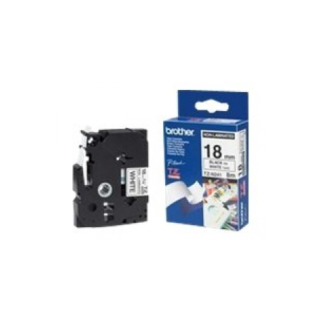 Brother TZe-N241 - Black on white - Roll (1.8 cm x 8 m) 1 cassette(s) non-laminated tape - for Brother PT-D600; P-Touch PT-1880; P-Touch Cube Plus PT-P710; P-Touch Cube Pro PT-P910 - 0