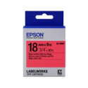 Epson LabelWorks LK-5RBP - Black on red - Roll (1.8 cm x 9 m) 1 cassette(s) label tape - for LabelWorks LW-1000, 400, 600, 700, 900, K400, Z5000, Z5010, Z700, Z710, Z900