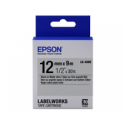 Epson LabelWorks LK-4SBE - Black on matte silver - Roll (1.2 cm x 2.9 m) 1 cassette(s) label tape - for LabelWorks LW-1000, 300, 400, 600, 700, 900, K400, Z5000, Z5010, Z700, Z710, Z900