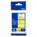 Brother TZe-S621 - Extra strength adhesive - black on yellow - Roll (0.9 cm x 8 m) 1 cassette(s) laminated tape - for Brother PT-D210, D600, H110, H200; P-Touch PT-1880, E800, H107; P-Touch Cube Plus PT-P710