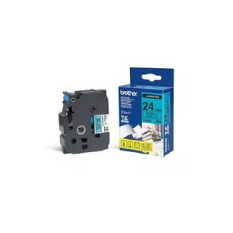 Brother TZe-551 - Black on blue - Roll (2.4 cm) 1 cassette(s) laminated tape - for Brother PT-D600; P-Touch PT-2730, 3600, D600, D800, E550, H500, P700, P750, P900, P950 - 0