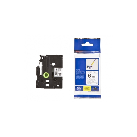 Brother TZeFX211 - Black on white - Roll (0.6 cm x 8 m) 1 roll(s) flexible tape - for P-Touch PT-1005, 1010, D210, D400, D450, D800, E550, H110, H200, P300, P750, P900, P950 - 1