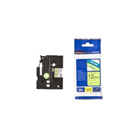 Brother TZe-C31 - Black on fluorescent yellow - Roll (1.2 cm x 5 m) 1 cassette(s) laminated tape - for Brother PT-D210, D600, H110; P-Touch PT-1005, 1010, D450, D800, H110, P300, P900, P950 - 2