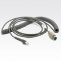 Zebra - USB cable - 4.6 m - coiled - for Symbol LS3408, LS3478, LS9208; Cyclone M2007; Digital Scanner DS 66XX, DS3478, DS6707