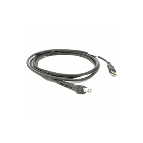 Motorola - USB cable - USB (M) to RJ-45 (M) - 2.1 m - grey - for Symbol DS9808, LS1203, LS2208, LS7808, LS9203i, LS9208i - 0