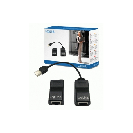 LogiLink USB Line Extender - USB extender - USB - up to 60 m - 1