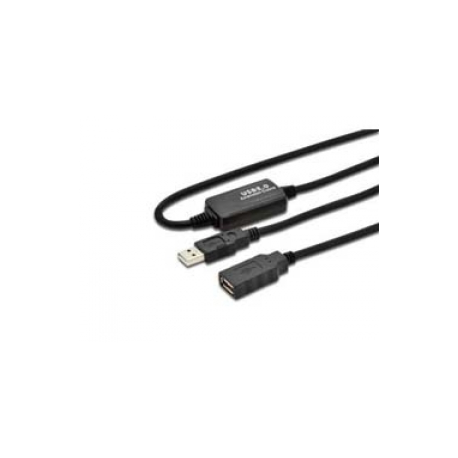 DIGITUS DA-73100-1 - USB extension cable - USB (F) to USB (M) - USB 2.0 - 10 m - 0