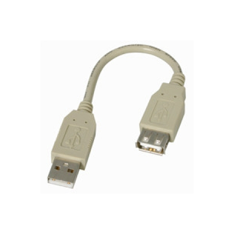 StarTech.com 6in USB 2.0 Extension Adapter Cable A to A - M / F - USB extension cable - USB (M) to USB (F) - USB 2.0 - 5.9 in - black - USBEXTAA6IN - USB extension cable - USB (M) to USB (F) - USB 2.0 - 15 cm - black - for P / N: 35FCREADBU3, MSDREADU2OTG, SU2DUPERA11, USB56KEMH2, USBDUP15, USBDUPE115, USBDUPE17 - 4