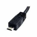 StarTech.com 6in Micro USB Cable - A to Micro B - USB to Micro B - USB 2.0 A Male to USB 2.0 Micro-B Male - 6-inches - Black (UUSBHAUB6IN) - USB cable - USB (M) to Micro-USB Type B (M) - USB 2.0 - 15 cm - black - for P / N: PIB2M21, PIB2MS1, PIB2S31, USB2PCARBK, USB2PCARBKS, USBLT2PCARW, USBUB2PCARB