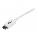 StarTech.com 2m White Micro USB Cable Cord - A to Micro B - Micro USB Charging Data Cable - USB 2.0 - 1x USB A Male, 1x USB Micro B Male (USBPAUB2MW) - USB cable - Micro-USB Type B (M) to USB (M) - USB 2.0 - 2 m - molded - white - for P / N: USBEXTPAA1MW, USBEXTPAA2MW, USBEXTPAA3MW, USBPAUB1MW, USBPAUB50CMW