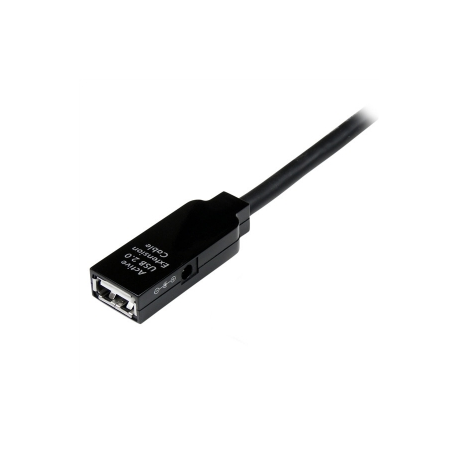StarTech.com 25m USB 2.0 Active Extension Cable M / F - 25 meter USB A Male to USB A Female USB 2.0 Repeater / Extender Cable - Black - 80ft (USB2AAEXT25M) - USB extension cable - USB (F) to USB (M) - USB 2.0 - 25 m - active - black - for P / N: SVA5H2NEUA, UUSBOTG - 1
