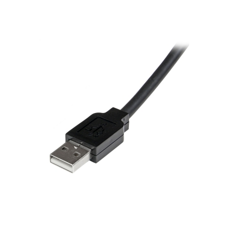 StarTech.com 25m USB 2.0 Active Extension Cable M / F - 25 meter USB A Male to USB A Female USB 2.0 Repeater / Extender Cable - Black - 80ft (USB2AAEXT25M) - USB extension cable - USB (F) to USB (M) - USB 2.0 - 25 m - active - black - for P / N: SVA5H2NEUA, UUSBOTG - 2
