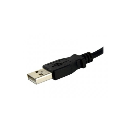 StarTech.com 1 ft Panel Mount USB Cable A to A - F / M - USB extension cable - USB (M) to USB (F) - USB 2.0 - 1 ft - molded, thumbscrews - black - USBPNLAFAM1 - USB extension cable - USB (M) to USB (F) - USB 2.0 - 30 cm - molded, thumbscrews - black - for P / N: UUSBOTG - 3