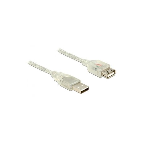 DeLOCK - USB extension cable - USB (F) to USB (M) - USB 2.0 - 2 m - transparent - 0