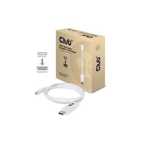 Club 3D - DisplayPort cable - USB-C (M) to DisplayPort (M) - 1.2 m - 4K support - 1