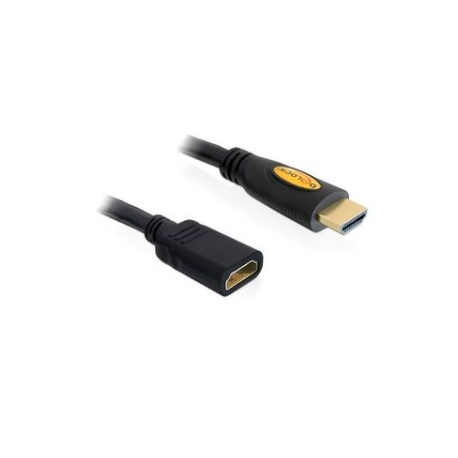 Delock High Speed HDMI with Ethernet - HDMI extension cable - HDMI male to HDMI female - 1 m - 0