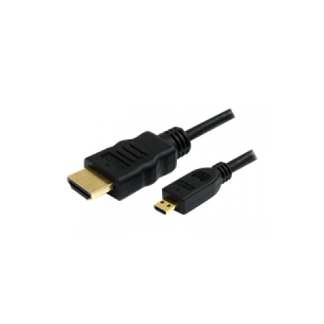 StarTech.com 0.5m High Speed HDMI Cable with Ethernet HDMI to HDMI Micro - HDMI cable with Ethernet - HDMI male to micro HDMI male - 50 cm - black - 0